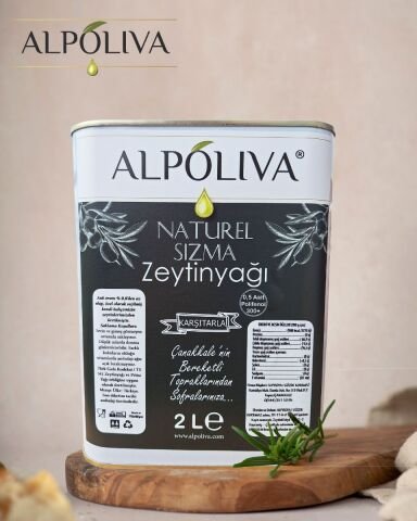 Naturel sızma zeytinyağı 2 litre | Karşıtarla bahçemizden | Alpoliva