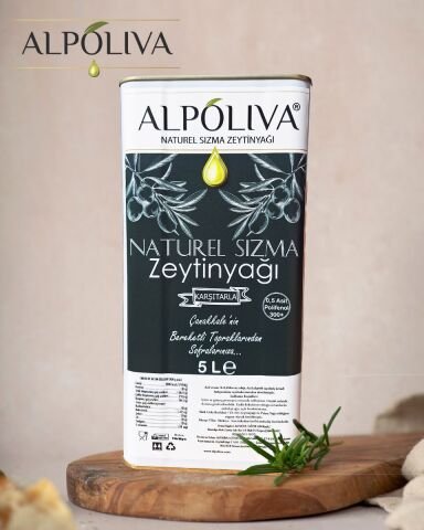 Naturel sızma zeytinyağı 5 litre | Karşıtarla bahçemizden | Alpoliva