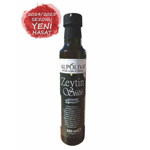 Geleneksel taş baskı zeytin sütü 250 ml | Kısapınar bahçemizden | Alpoliva