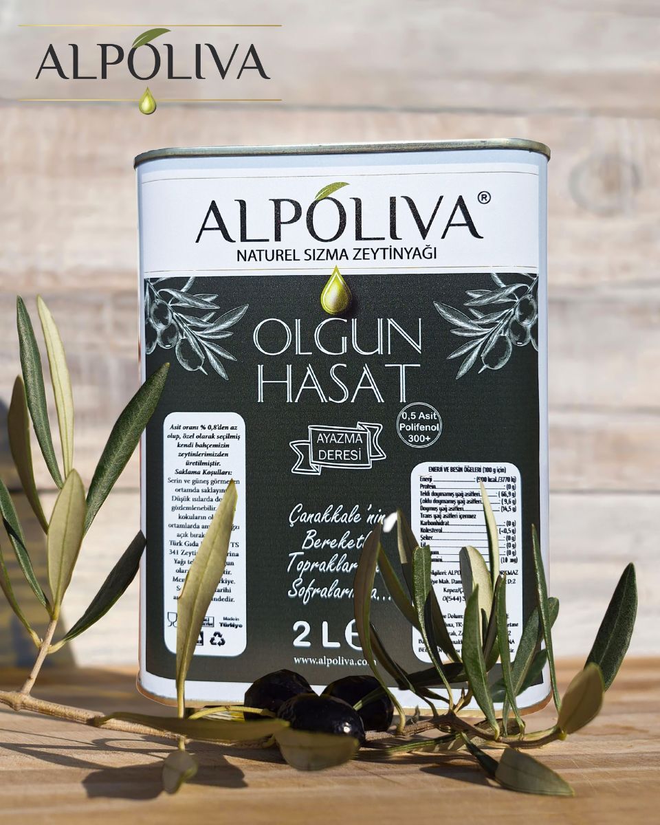Olgun hasat naturel sızma zeytinyağı 2 litre | Ayazma Deresi bahçemizden | Alpoliava