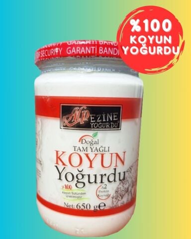 Koyun Yoğurdu 4 Adet 650 g cam kavanozda